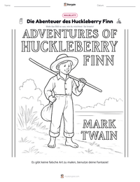 Die Abenteuer des Huckleberry Finn druckbare Arbeitsblatt Vorschau