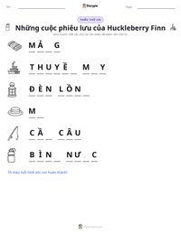 Xem trước tài liệu in sẵn Những cuộc phiêu lưu của Huckleberry Finn