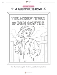 Anteprima della scheda stampabile di Le avventure di Tom Sawyer