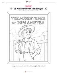 De Avonturen van Tom Sawyer afdrukbare werkblad voorbeeld