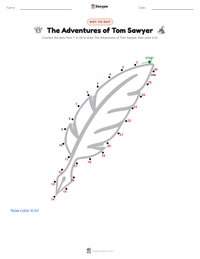The Adventures of Tom Sawyer printable worksheet preview
