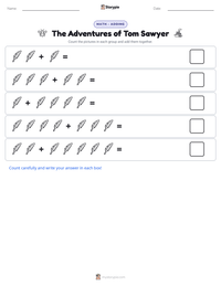 The Adventures of Tom Sawyer printable worksheet preview