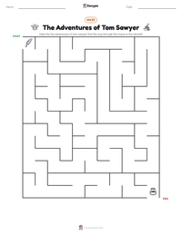 The Adventures of Tom Sawyer printable worksheet preview