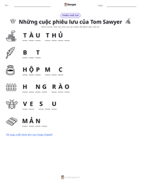 Xem trước tài liệu in sẵn Những cuộc phiêu lưu của Tom Sawyer