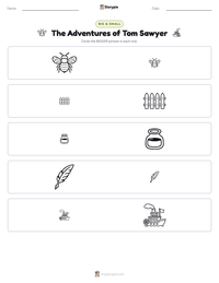 The Adventures of Tom Sawyer printable worksheet preview