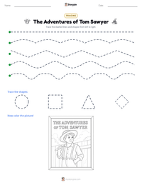 The Adventures of Tom Sawyer printable worksheet preview