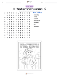 Tom Sawyer'ın Maceraları yazdırılabilir çalışma sayfası önizlemesi