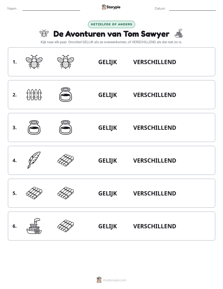 Zelfde of Verschillend