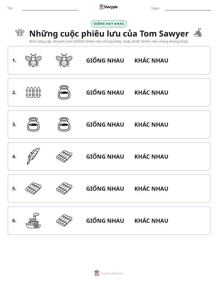 Giống Hay Khác