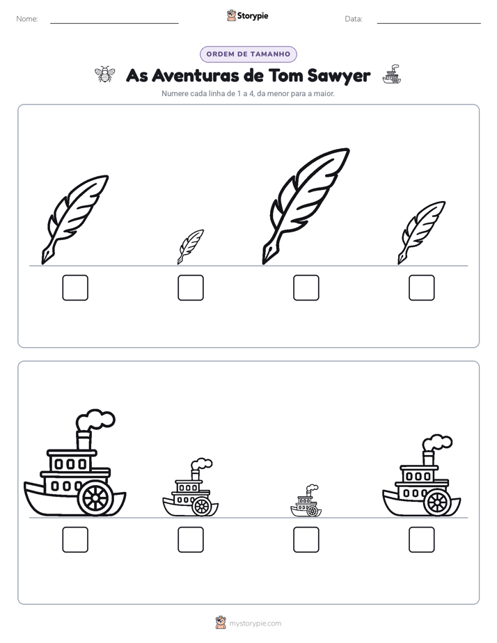 Ordem de Tamanho