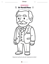 Sir Ronald Ross yazdırılabilir çalışma sayfası önizlemesi
