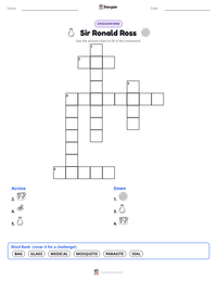 Sir Ronald Ross printable worksheet preview