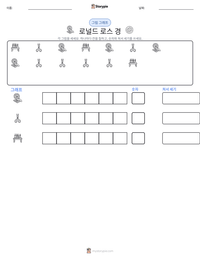 로널드 로스 경 인쇄 가능한 워크시트 미리보기