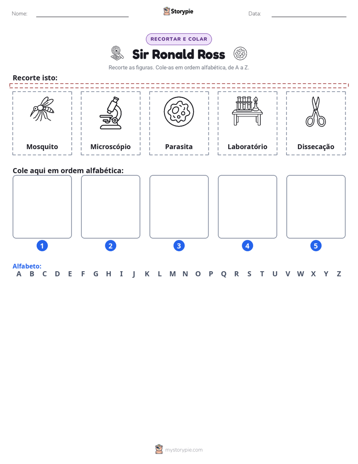 Recortar & Colar Alfabeto