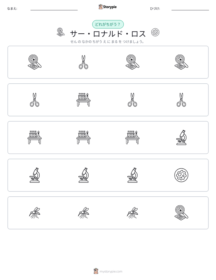 異なるものを見つけよう