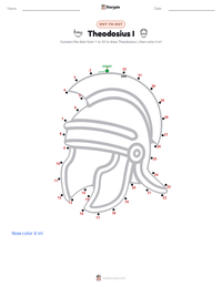 Theodosius I printable worksheet preview