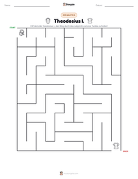 Theodosius I. druckbare Arbeitsblatt Vorschau