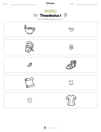 Theodosius I printable worksheet preview