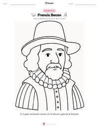 Francis Bacon afdrukbare werkblad voorbeeld