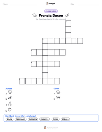 Francis Bacon printable worksheet preview