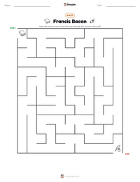 Francis Bacon printable worksheet preview