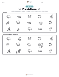 Francis Bacon printable worksheet preview