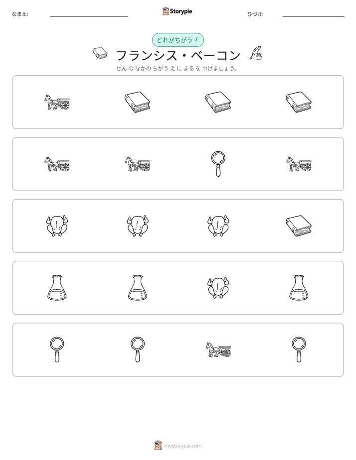 異なるものを見つけよう