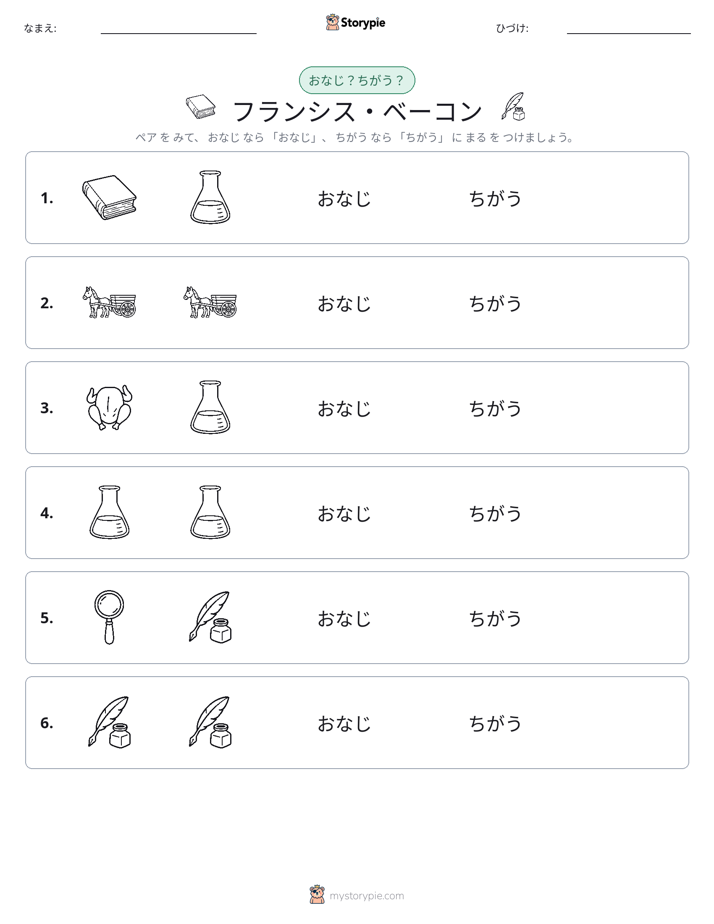同じか違うか