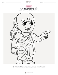 Chanakya druckbare Arbeitsblatt Vorschau