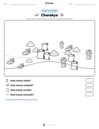Chanakya printable worksheet preview