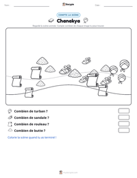 Aperçu de la feuille de travail imprimable Chanakya