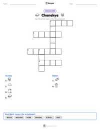 Chanakya printable worksheet preview