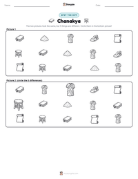 Chanakya printable worksheet preview