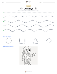 Chanakya printable worksheet preview