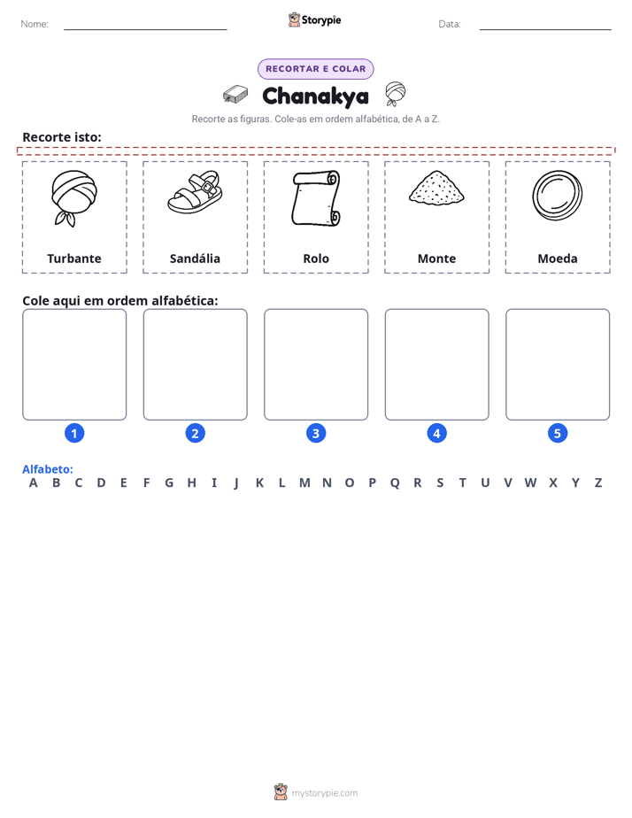 Recortar & Colar Alfabeto