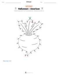 Halloween - American printable worksheet preview