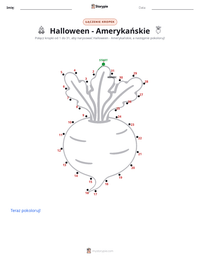 Podgląd drukowalnego arkusza ćwiczeń Halloween - Amerykańskie