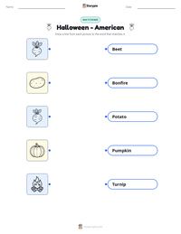 Halloween - American printable worksheet preview