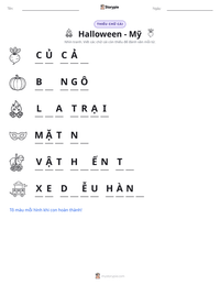 Xem trước tài liệu in sẵn Halloween - Mỹ