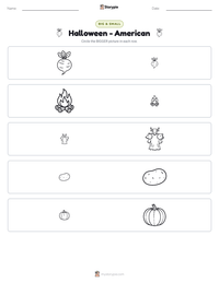 Halloween - American printable worksheet preview
