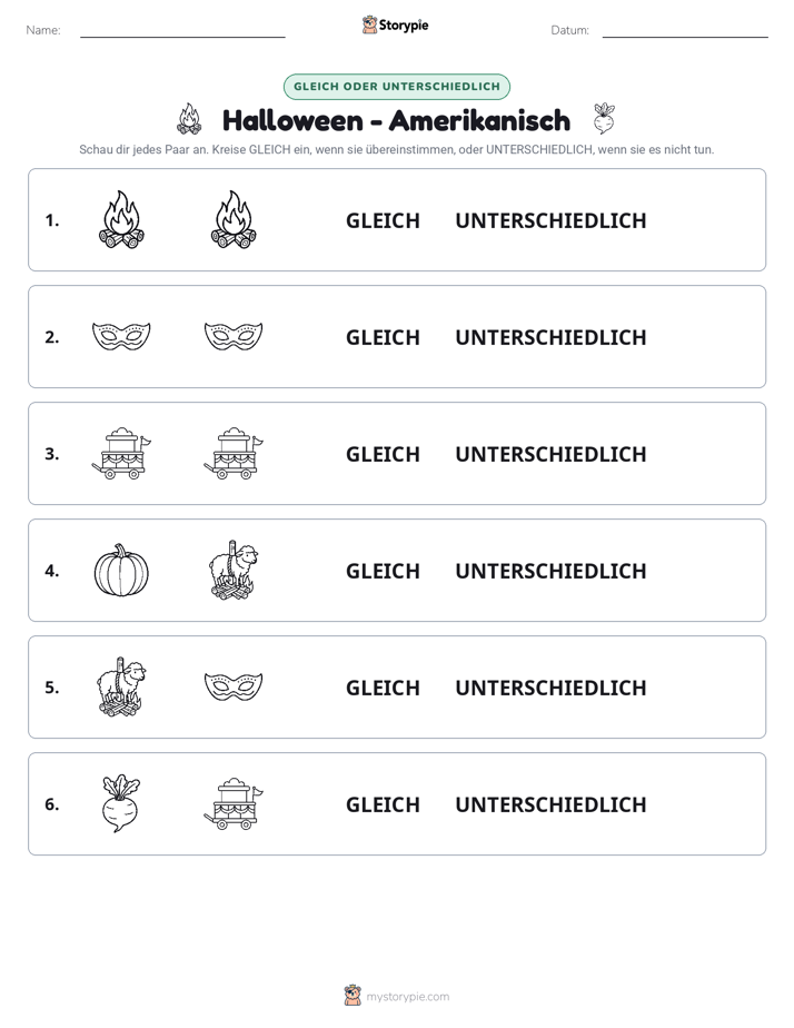 Gleich oder Anders