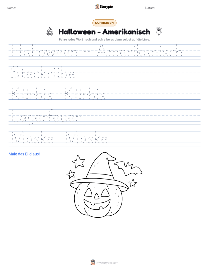 Schreibübung