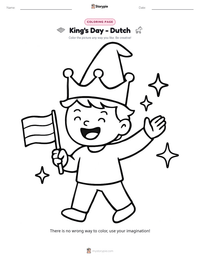 King's Day - Dutch printable worksheet preview