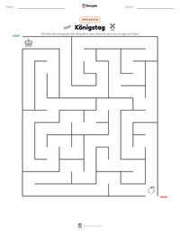 Königstag druckbare Arbeitsblatt Vorschau