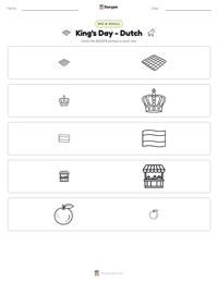 King's Day - Dutch printable worksheet preview