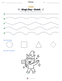 King's Day - Dutch printable worksheet preview