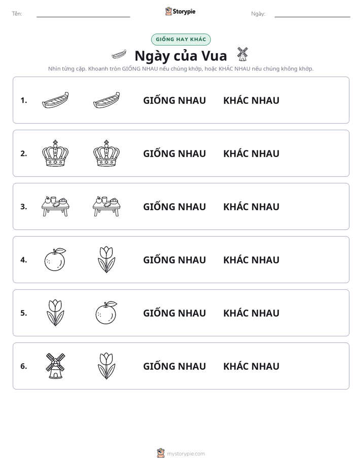 Giống Hay Khác