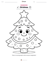 Christmas printable worksheet preview