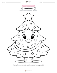 Vista previa de la hoja de trabajo imprimible de Navidad