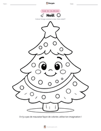 Aperçu de la feuille de travail imprimable Noël